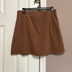 HALARA Brown Mini Skirt